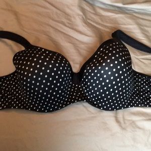 Black & White polka dot bra